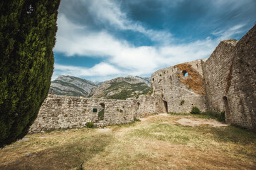 Stari Bar historical fortress in Montenegro