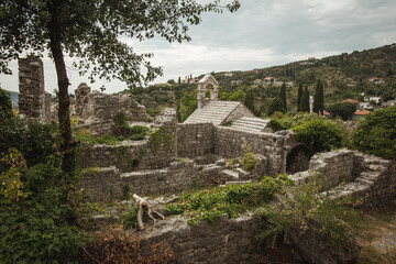 Stari Bar historical fortress in Montenegro