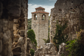 Stari Bar historical fortress in Montenegro