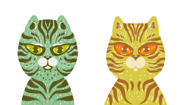 35 最適な Cartoon Cats 画像 ストック写真 ベクター Adobe Stock