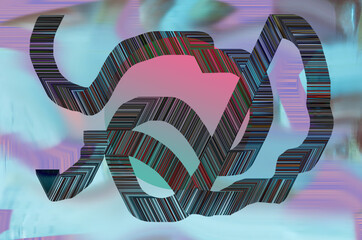 circulo central textura recorriendo composici&oacute;n 