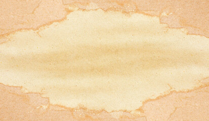 Sheet of brown paper. Frame grunge texture for background.