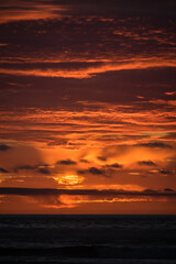 Sonnenuntergang in Greymouth