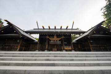 Fototapeta na wymiar The historical Hokkaido Shrine