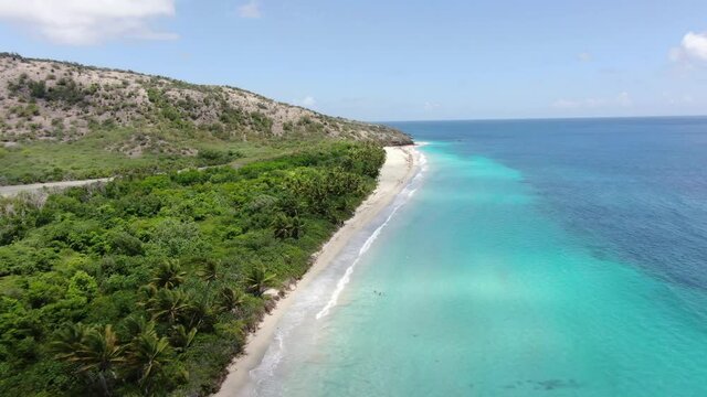 Culebra Island Beach Puerto Rico Drone Aerial View