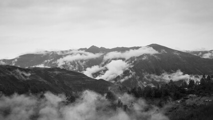 Viajando entre las nubes en la cordillera de los Andes