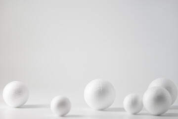 Abstract background with polystyrene balls