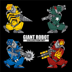 Giant Robot Template Collection Set