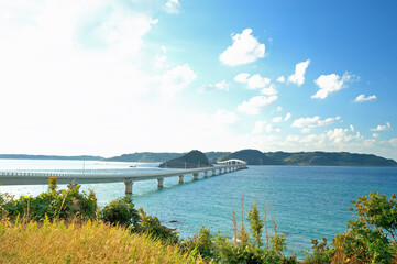 Fototapeta premium 角島大橋 山口県下関市