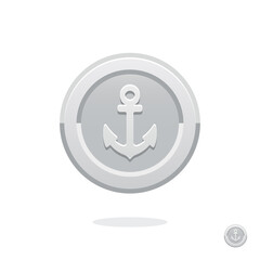 Anchor icon. Ship brake. Stencil anchor. Logo template. Black anchor. Nautical anchor. Silhouette. Port symbol. Anchorage sign. Yacht Club. Ship pointer. Shipbuilding icon. Shipyard. Sea port. Ship