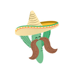 cactus mustache hat