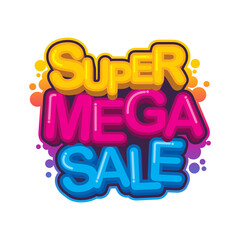 Vector colorful text template design