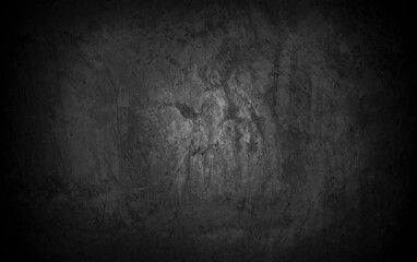 Old wall texture cement dark black gray  background abstract grey color design are light with white gradient background.