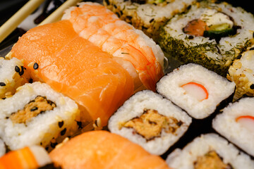 Set Of Japanese Sushi