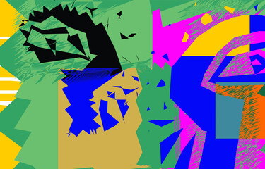 Surrealist faces are artistic portraits of humans, exclusive to fabric motifs and wall hangings