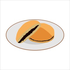 illustration of a dorayaki