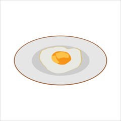 fried egg on a plate