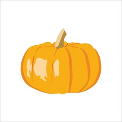 halloween pumpkin isolated on white
