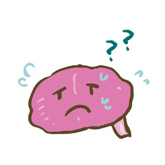 困惑する脳のイラスト