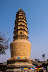 Chinese traditional architecture tower pagoda