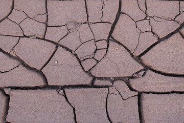 Drough weather cracked dry ground  crop failure texture  near the desert