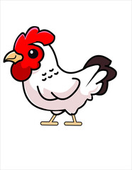 vector chiken,animals illustration.vector cartoon