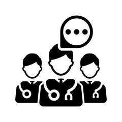 Doctor discussion icon