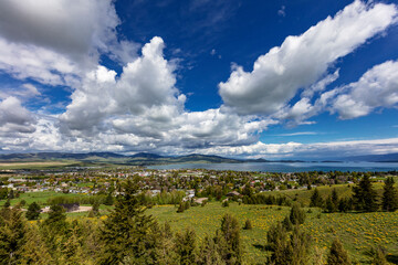 Town of Polson, Montana, USA