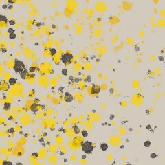 grey background with yellow and darl grey points