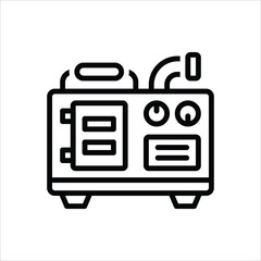 Black line icon for generators