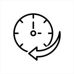 Black line icon for ago