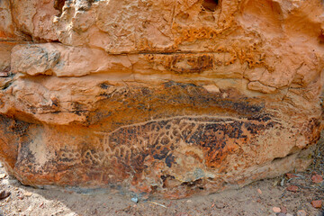 USA, Nevada, Hickison Petroglyphs Recreation Area and Interpretive Trail.