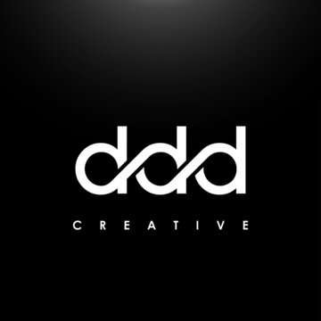 DDD Letter Initial Logo Design Template Vector Illustration