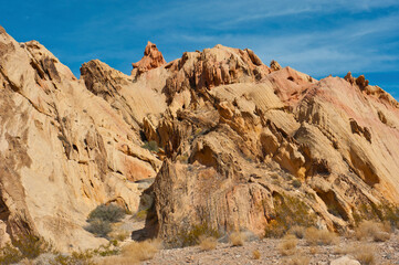 Fototapeta premium USA, Nevada, Mesquite. Gold Butte National Monument, Whitney Pocket, The Cistern.
