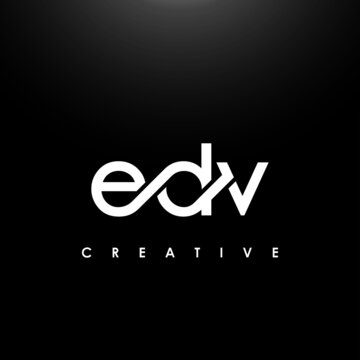 EDV Letter Initial Logo Design Template Vector Illustration