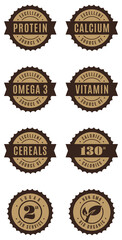 Nutrition Vintage Packaging Stamp
