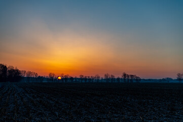 Rural Winter Sunrise