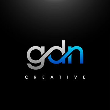 GDN Letter Initial Logo Design Template Vector Illustration