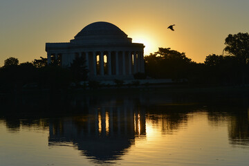 Thomas Jefferson Memorial during sunrise - Washington D.C. United States of America