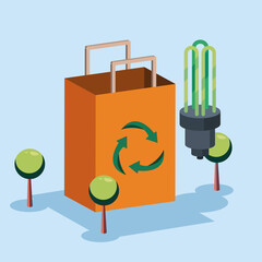 Isometric ecological bag