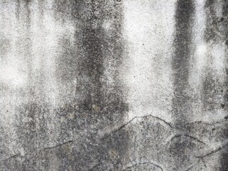 Background of old concrete wall show stains, rough and crack surface.	