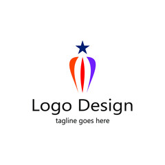 star symbol on several stripes of various colors