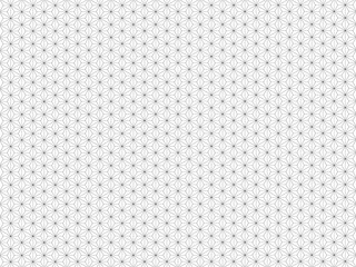 和柄_麻の葉模様_モノクロ