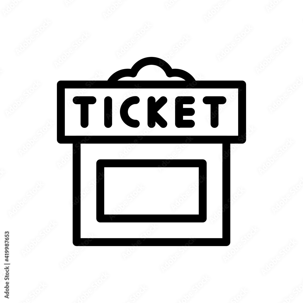 Sticker ticket