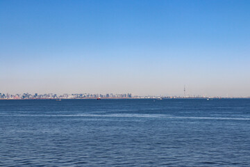 Fototapeta na wymiar 海ほたるから見た東京湾