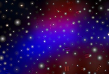 Dark Blue, Red vector background in Xmas style.