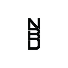 nbd letter original monogram logo design
