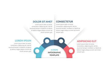 Infographic Template with 4 Steps