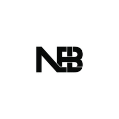 nbl letter original monogram logo design