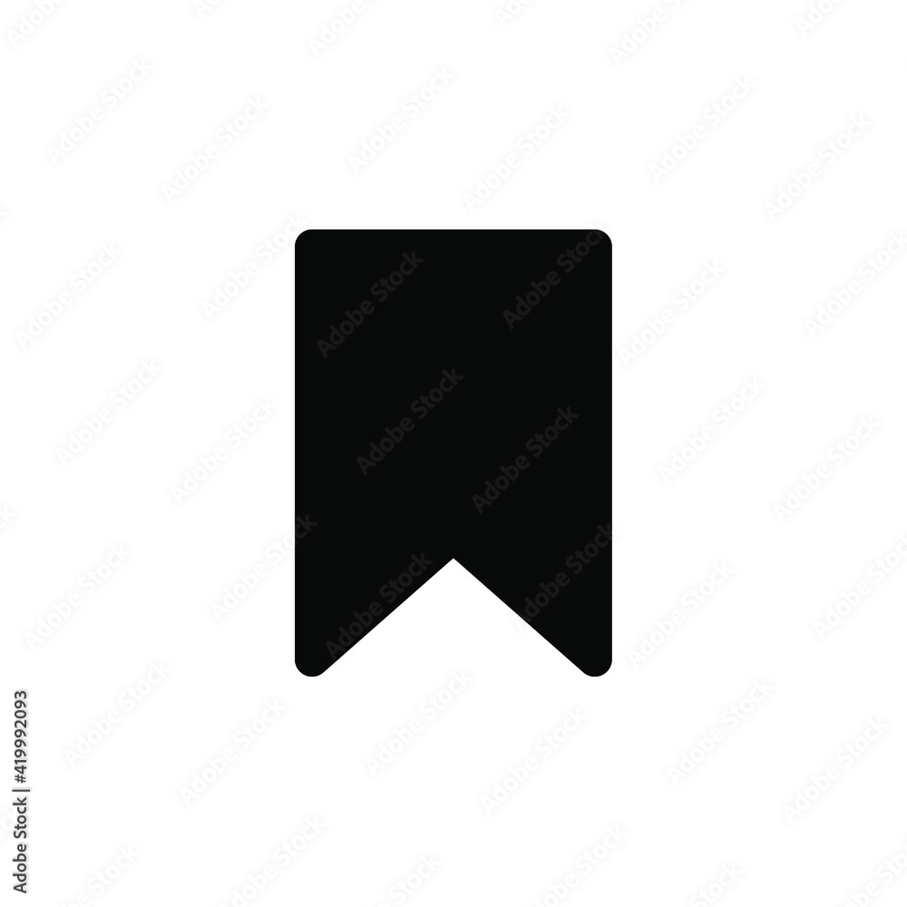 Poster bookmark vector icon. reading mark symbol. read note book sign. web and application interface button